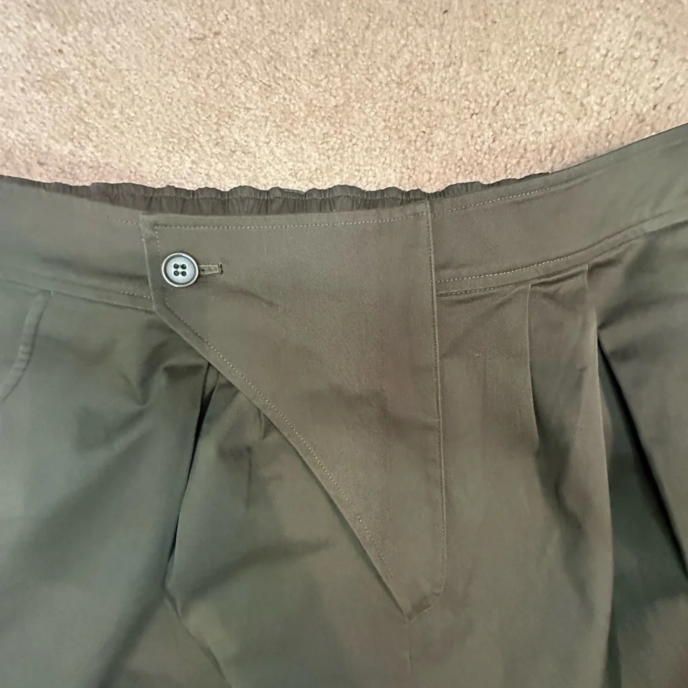 Arvinolano The Drop/ Women Size 5 - Olive Pleated Pants - Picture 4 of 5